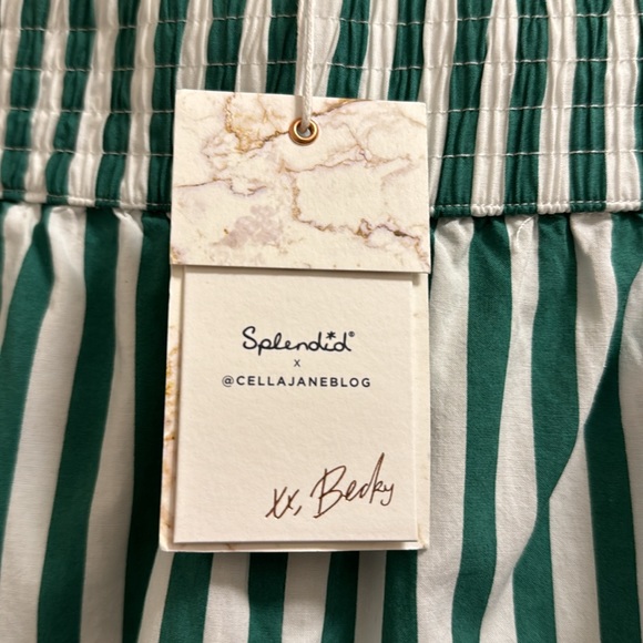 CELLA JANE X SPLENDID 💚 collaboration striped pocketed shorts NWT never worn! - Picture 6 of 12